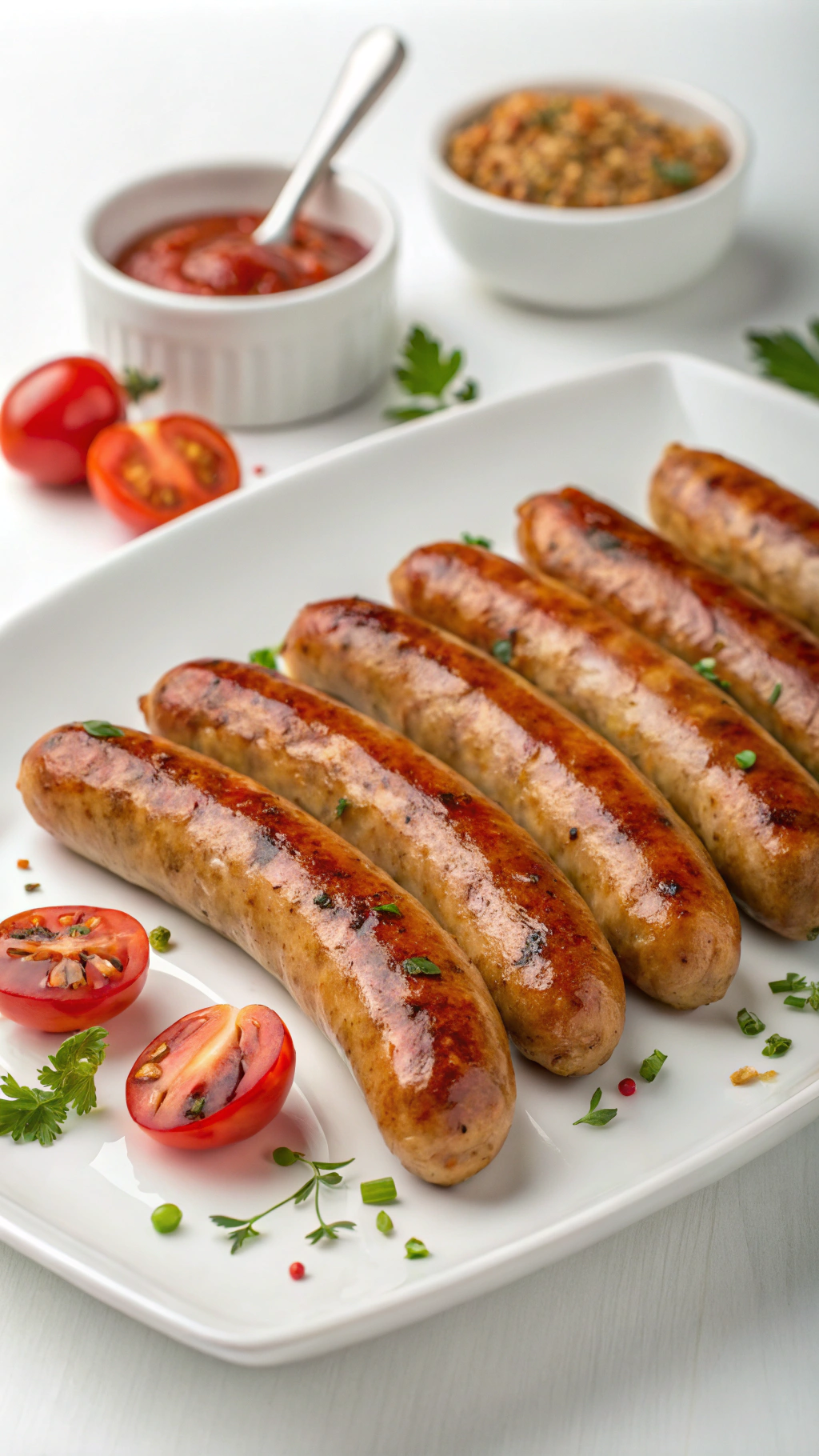AI generated image by Red Panda AI: Un plato de salchichas