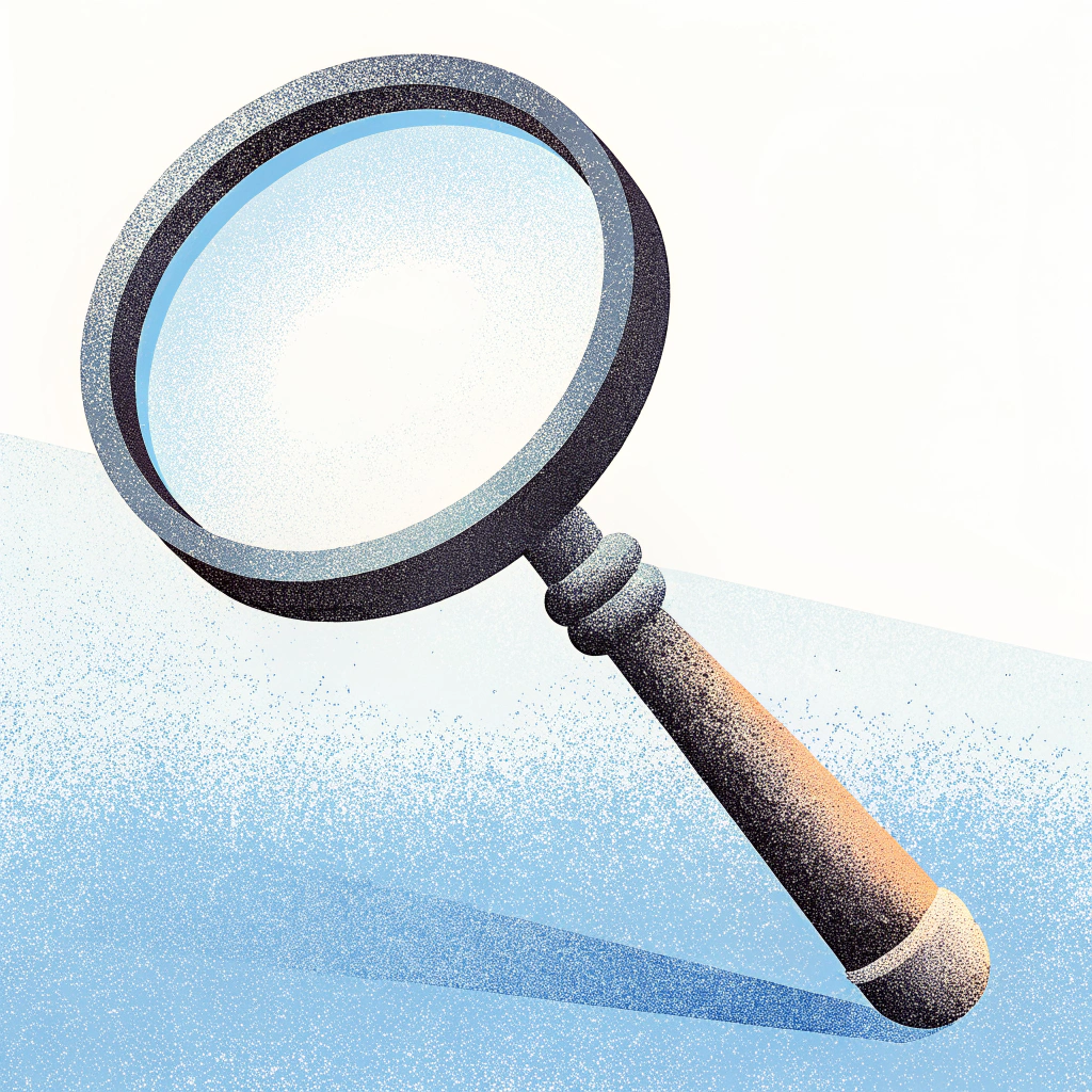 AI generated image by Red Panda AI: una lupa antigua