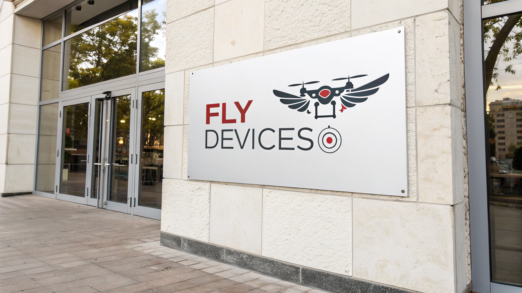 AI generated image by Red Panda AI: Create logo fly devices 