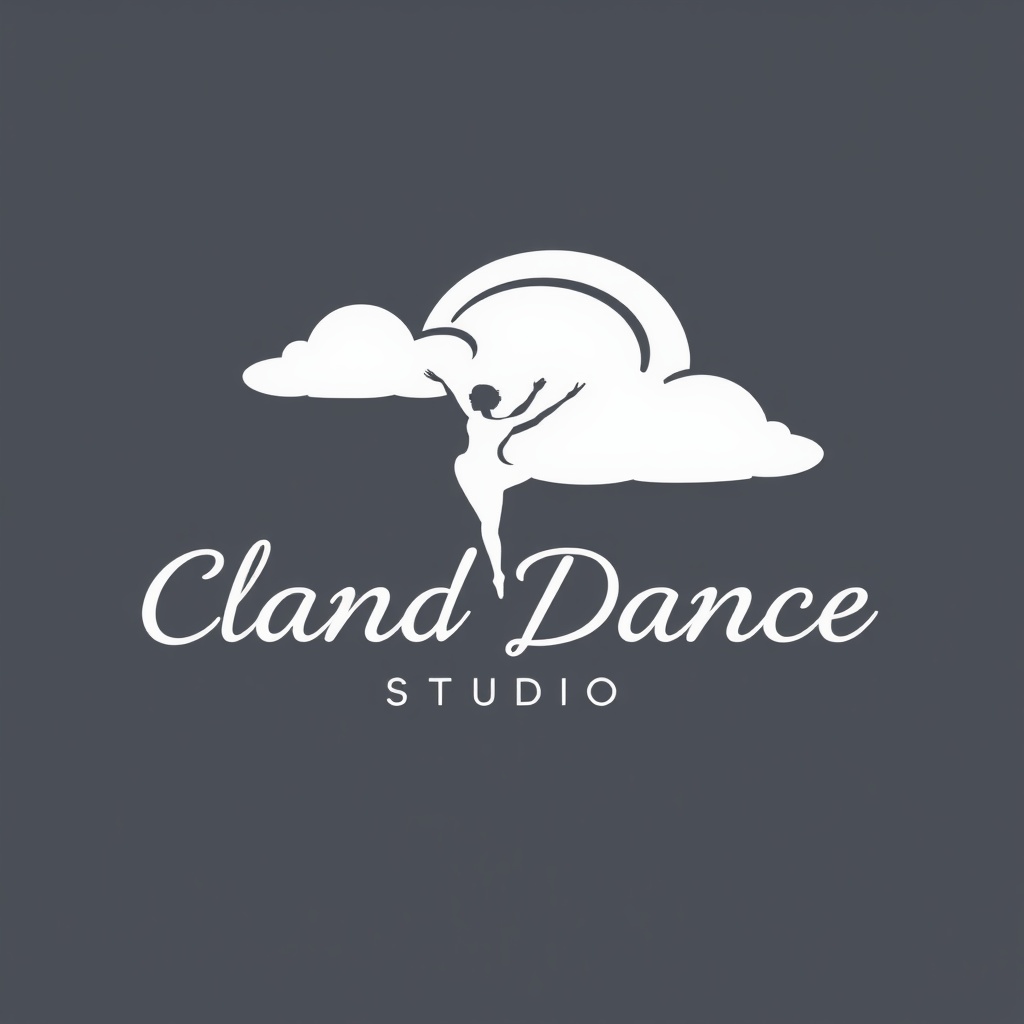 AI generated image by FLUX.1-schnell: Design a logo for the dance studio 'Cloud Dance Studio'