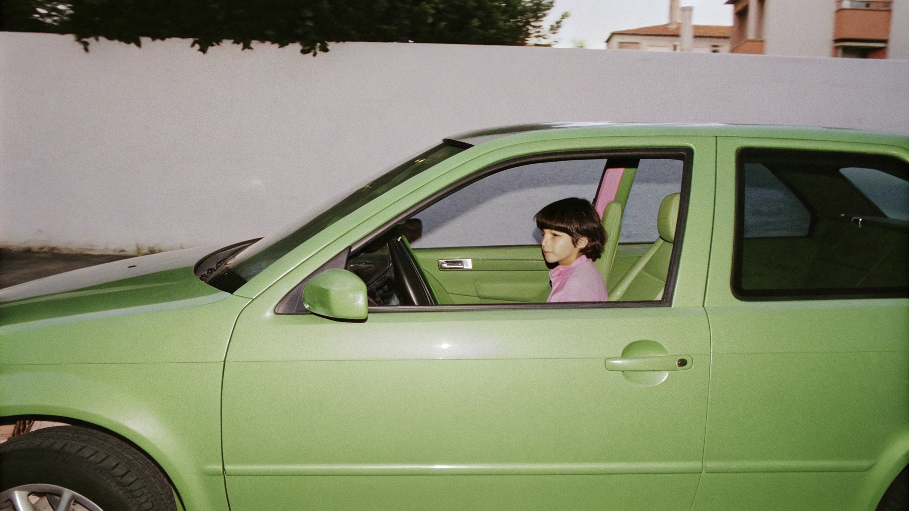 AI generated image by Red Panda AI: Kid drive vw mk 5
