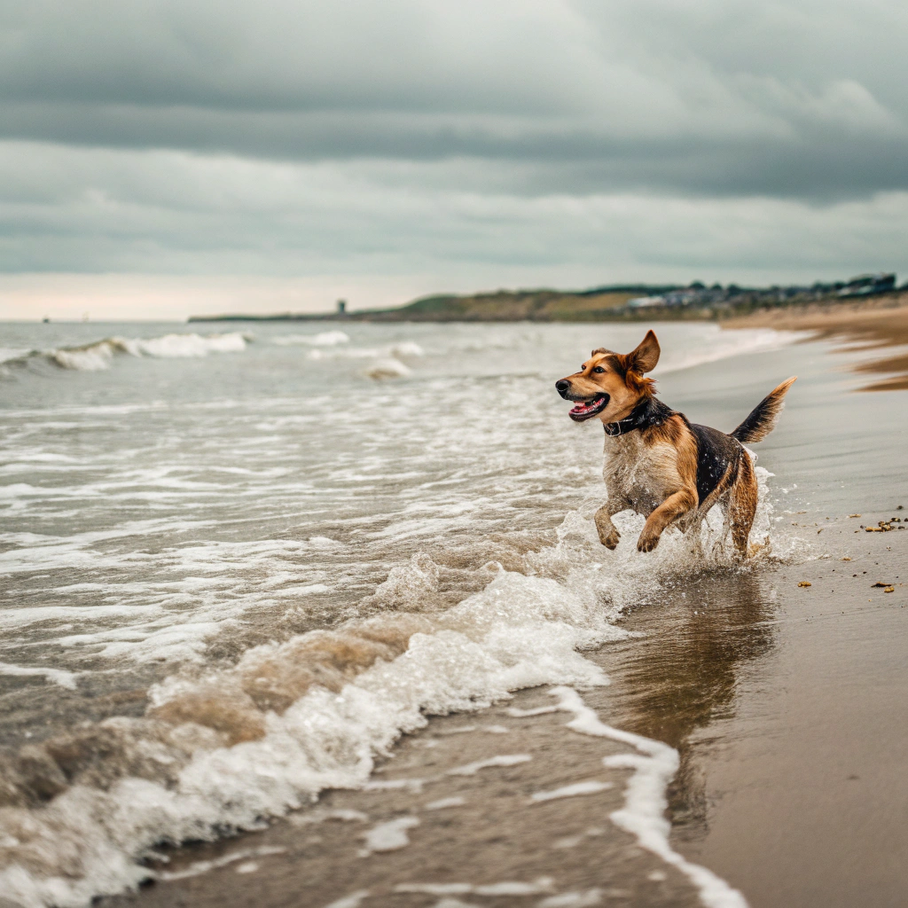 AI generated image by Red Panda AI: mermelada playing in the sea
