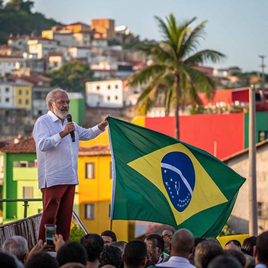 AI generated image by Red Panda AI: preidente lula no brasil