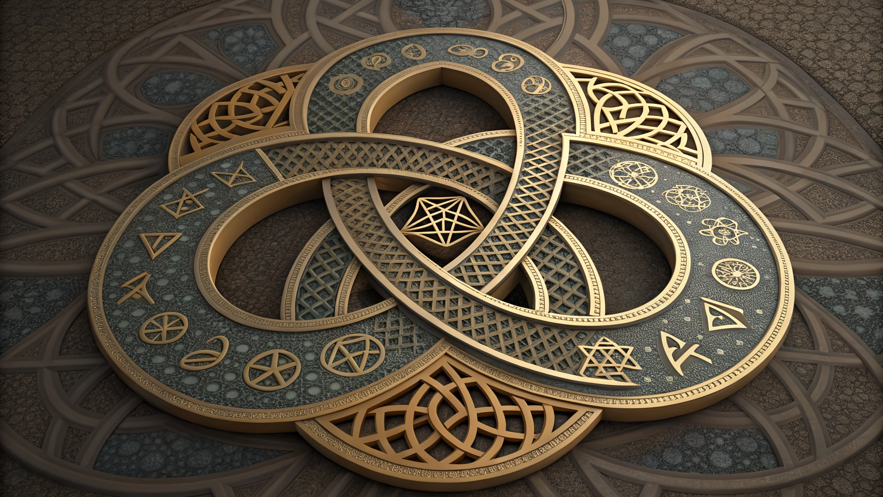 AI generated image by Red Panda AI: fractal and ancient