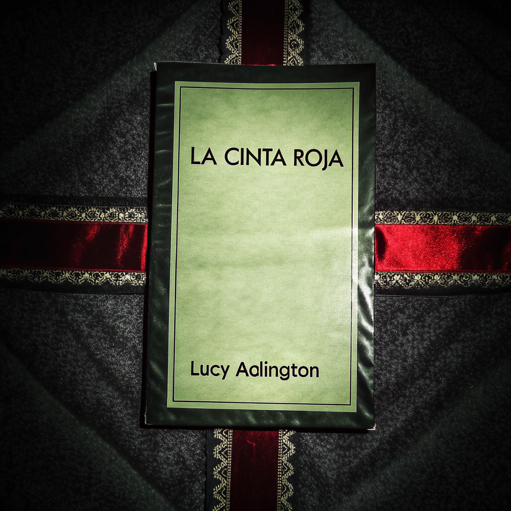 AI generated image by Red Panda AI: quiero generar una maqueta de octavo basico del libro la cinta roja de lucy adlington
