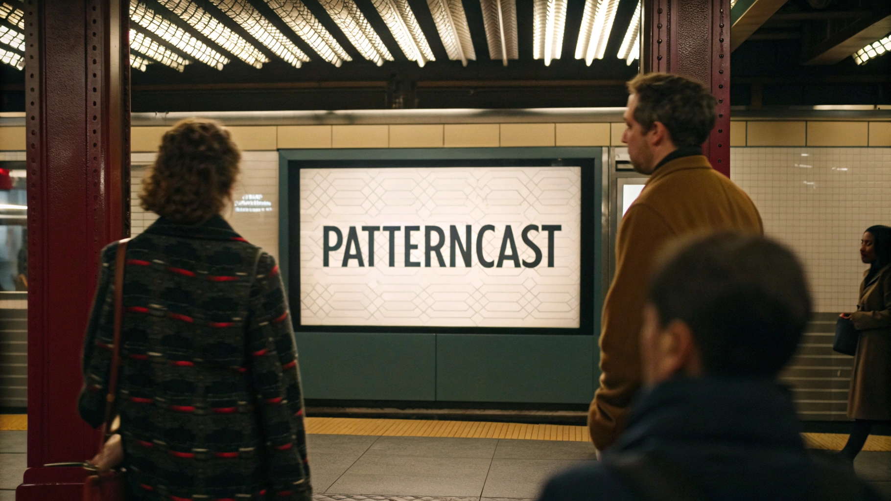 AI generated image by Red Panda AI: the word "PatternCast" is in a movie