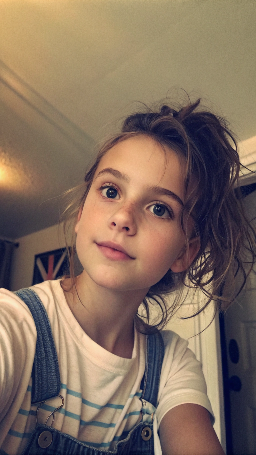 AI generated image by Red Panda AI: low quality selfie, of a young girl