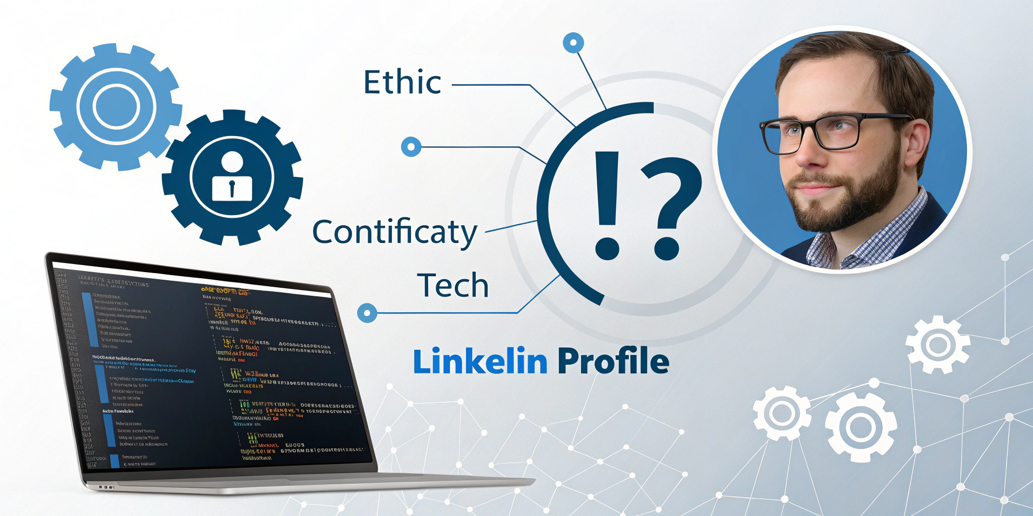 AI generated image by Red Panda AI: Create a LinkedIn background image for a Tech Ethnographer & AI Ethicist