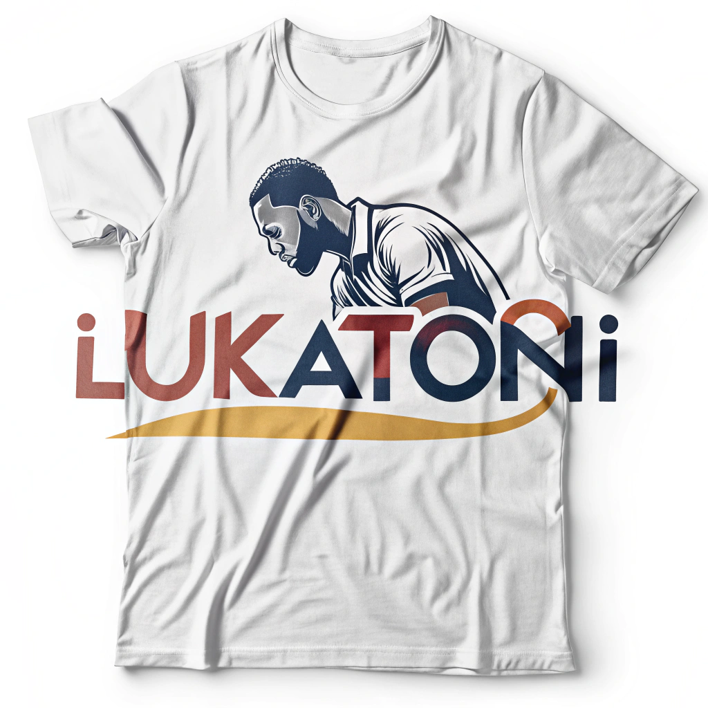 AI generated image by Red Panda AI: Logo para una marca de camisetas para varones entre 21 y 40 años. De nombre LukaToni.