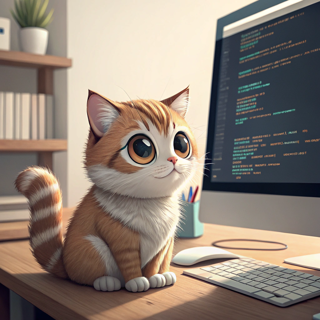 AI generated image by Red Panda AI: cute cat
programming