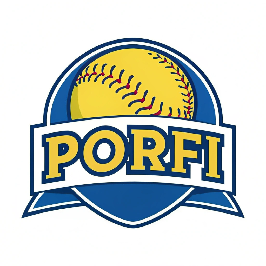 AI generated image by Red Panda AI: same logo softball equip team Porfi