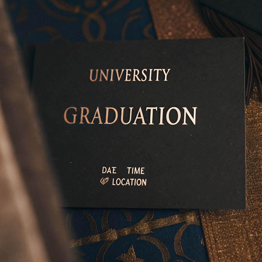AI generated image by Red Panda AI: invitacion graduacion universitaria
