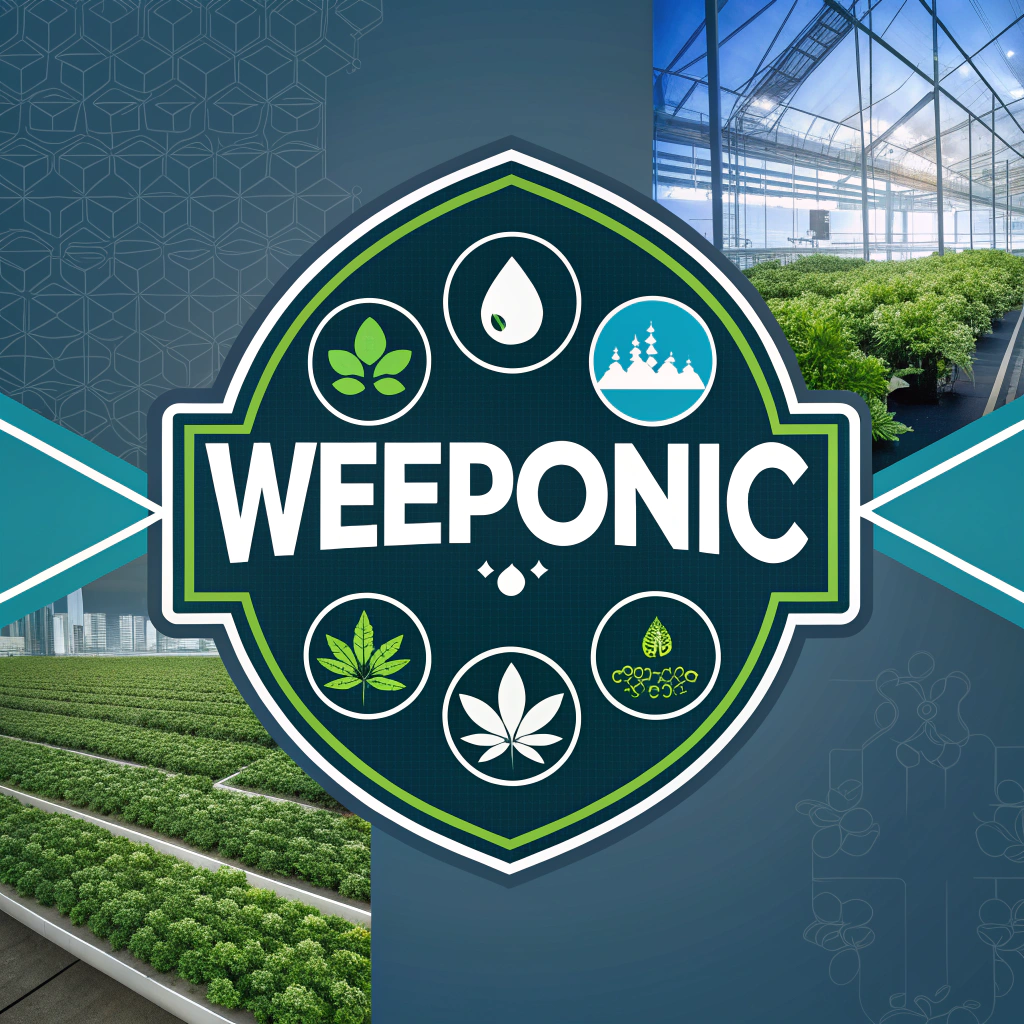 AI generated image by Red Panda AI: logo de " weeponic " tecnologia hidroponia y cosas de cultivo 
Colores, Verde, Gris Oscuro y azul
