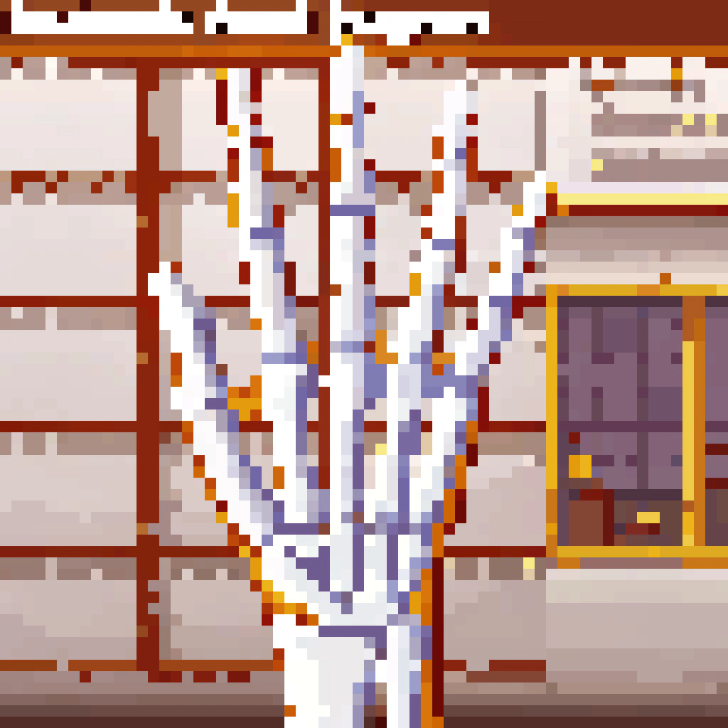 AI generated image by Red Panda AI: please create anatomic hand diagram but with lines and boxes, maintain the anatomic length and size of bones please