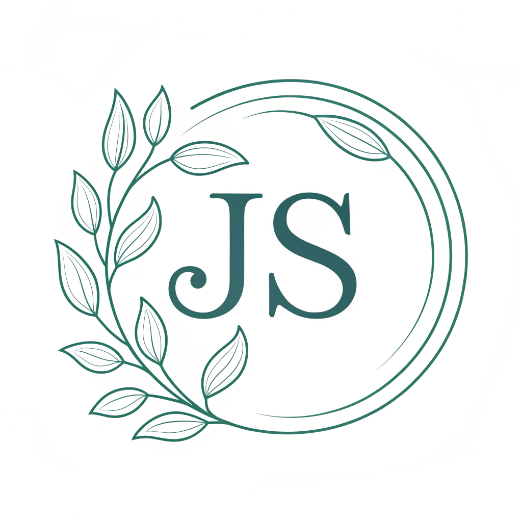 AI generated image by Red Panda AI: creame un logotipo con las letras "JS" algo minimalista y diseño orgánico

