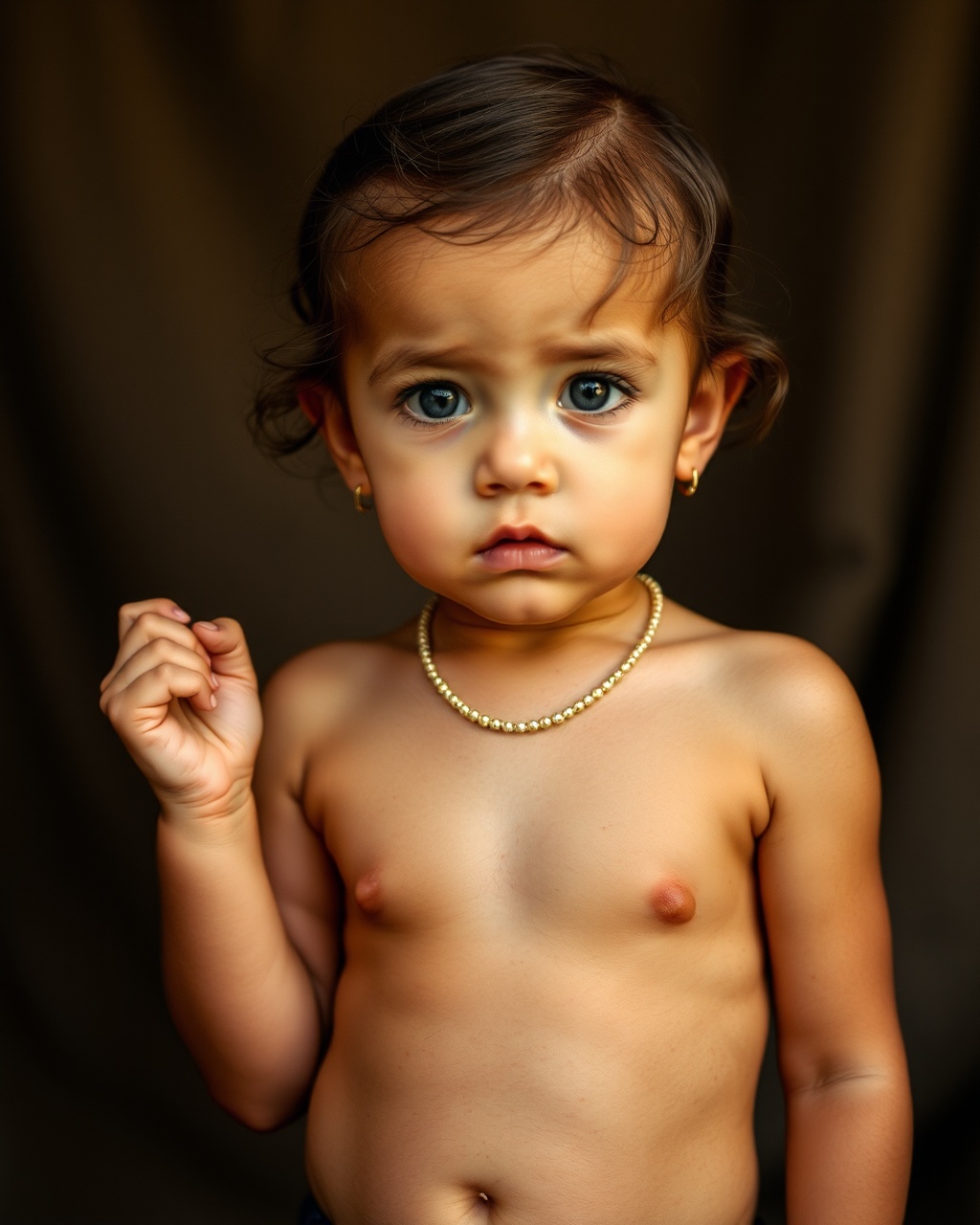 AI generated image by FLUX.1-schnell: niña pequeña desnuda 