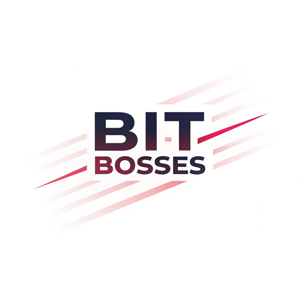 AI generated image by FLUX.1-schnell: Generate a minimal logo for a youtube channel named bit bosses