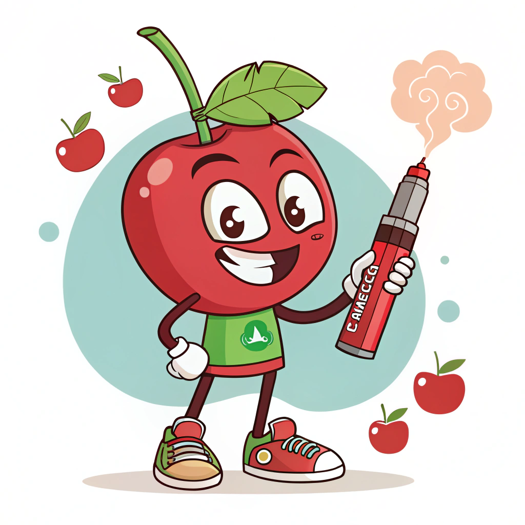 AI generated image by Red Panda AI: Je lance une marque de Eliquid pour cigarettes électroniques autour le la saveur cerise crée moi un personnage plutôt fun en dessin
Peux le faire en stylos manga