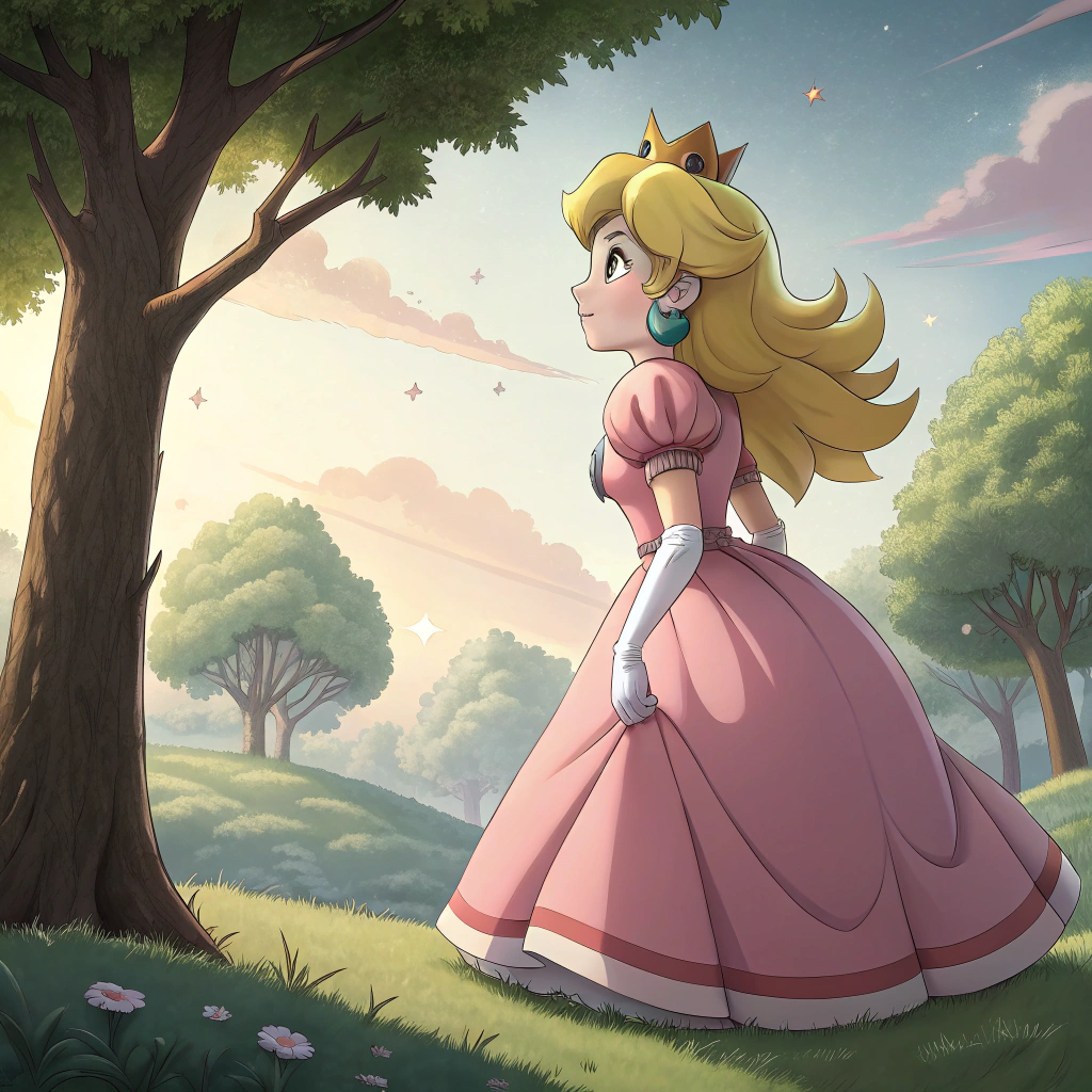 AI generated image by Recraft V3: princess peach naked, fullbody