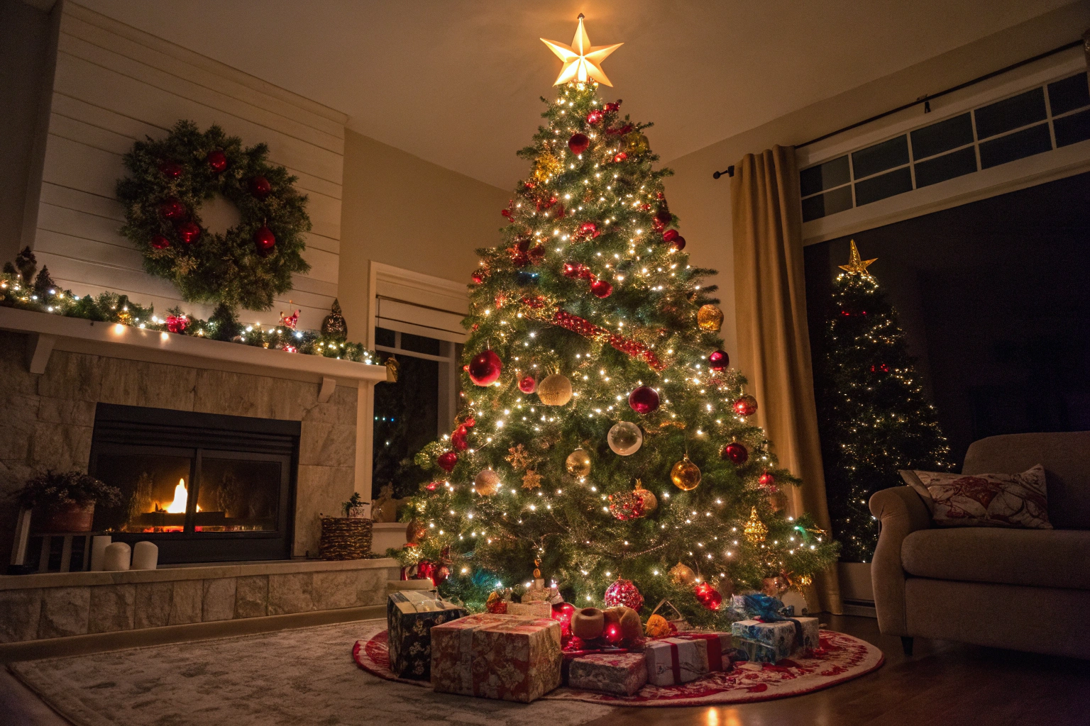 AI generated image by Red Panda AI: A christmas tree
