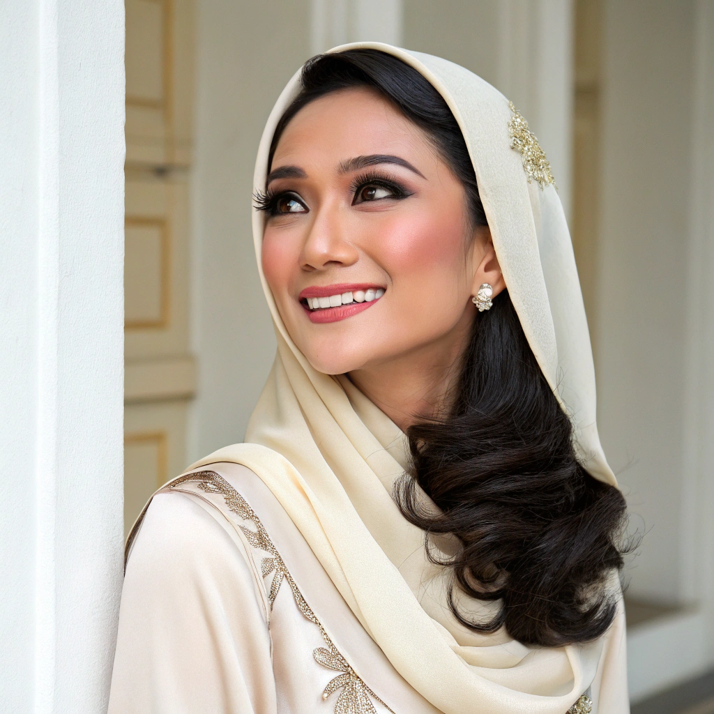 AI generated image by Red Panda AI: Malay woman age 33 yrs old with arabic look