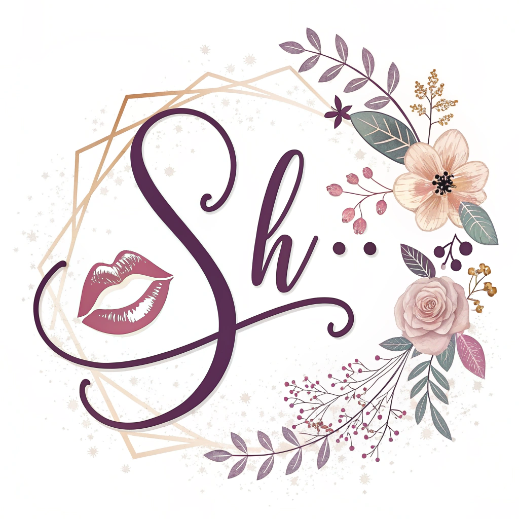 AI generated image by Red Panda AI: Design a premium and elegant logo for a women's intimate product brand named 'Shhh...'. The logo should convey subtlety, femininity, and sophistication. Use a soft, cursive or stylized font for the word 'Shhh...' to create a sense of mystery and confidence. Integrate a minimalist icon, such as lips or a finger making a 'shh' gesture, to reinforce discretion and allure. The color palette should feature refined shades like blush pink, soft lilac, black, and hints of metallic gold to add luxury. Consider a simple, abstract touch, like a small sparkle or elegant floral motif near the name to evoke sensuality without being explicit. Emphasize a high-end, exclusive feel through sleek and minimal design elements, focusing on smooth lines and curves. Create a balanced composition that is modern yet timeless, perfect for a discreet and sophisticated brand image.