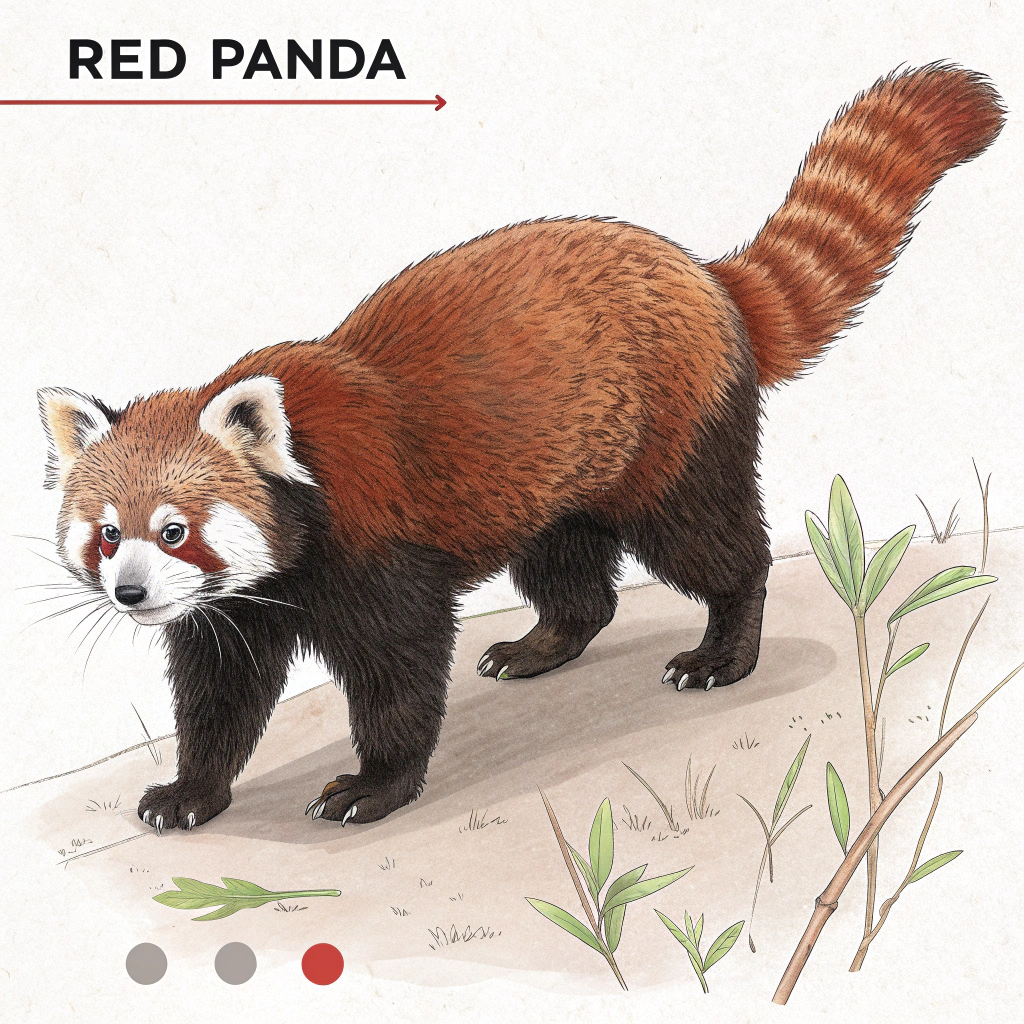 AI generated image by Red Panda AI: Search for the missing, identikit, red panda