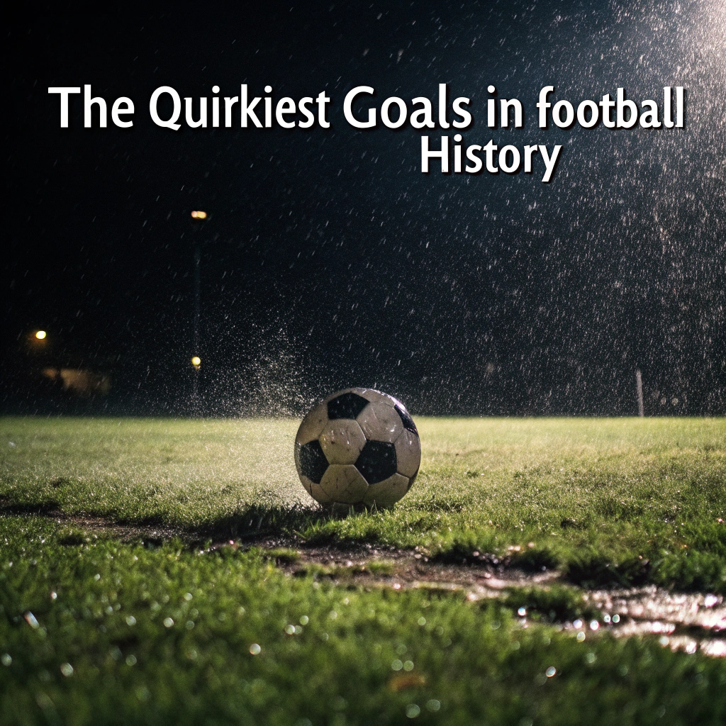 AI generated image by Red Panda AI: 🔰 Intro / Ambientación (3 imágenes)
Imagen 1:
Fondo oscuro con un balón en medio del campo bajo la lluvia
(Texto en pantalla: “Los goles más raros de la historia del fútbol”)

