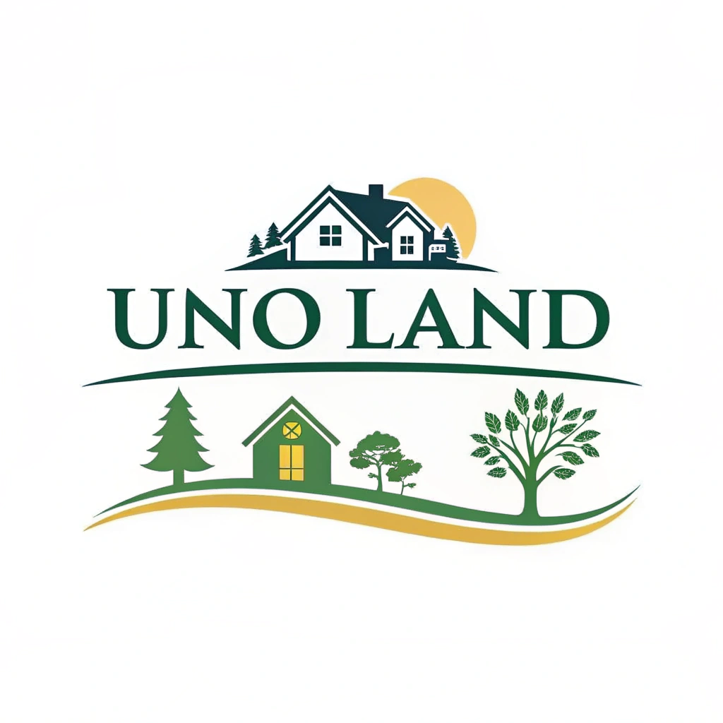 AI generated image by Red Panda AI: Logo para o nome UNO LAND que é o nome de uma empresa geradora de Equity Imobiliário com foco em loteamentos residenciais.