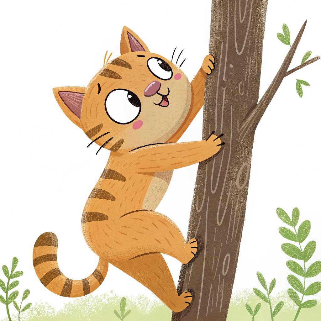 AI generated image by Red Panda AI: cat, climbing, cute, muscle