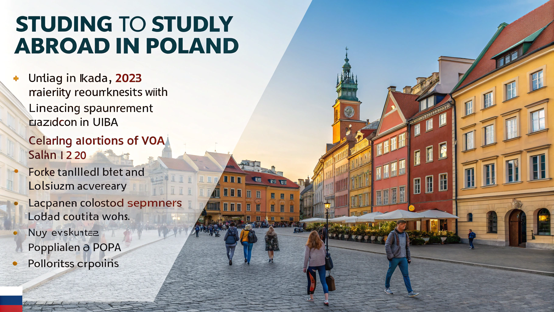 AI generated image by Red Panda AI: study abroad in Poland in 2025 Guide 