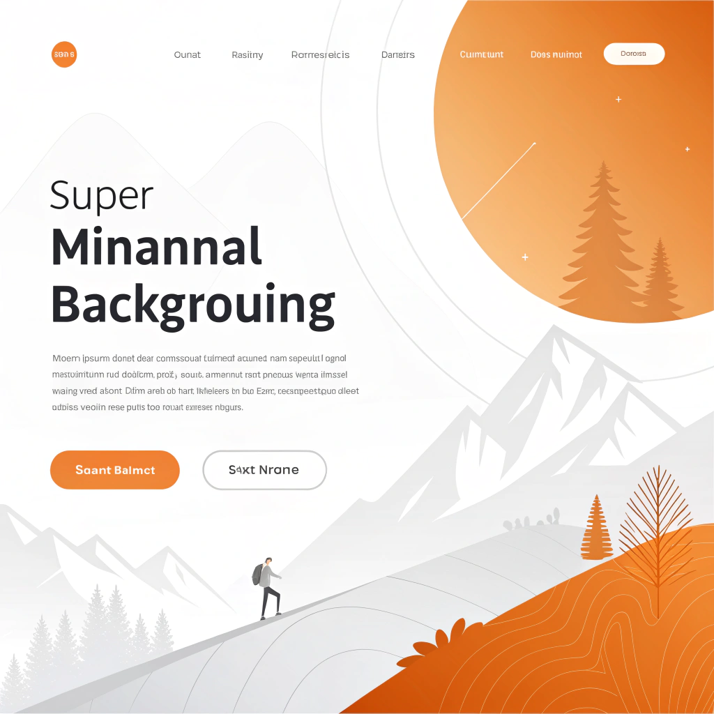 AI generated image by Red Panda AI: Genérame un background que sea un artwork super minimalista para una pagina web de financiamientos, los colores que predominan son el naranja, el blanco y el gris, cabe destacar que solo quiero el fondo, no quiero que añadas botones ni nada por el estilo.