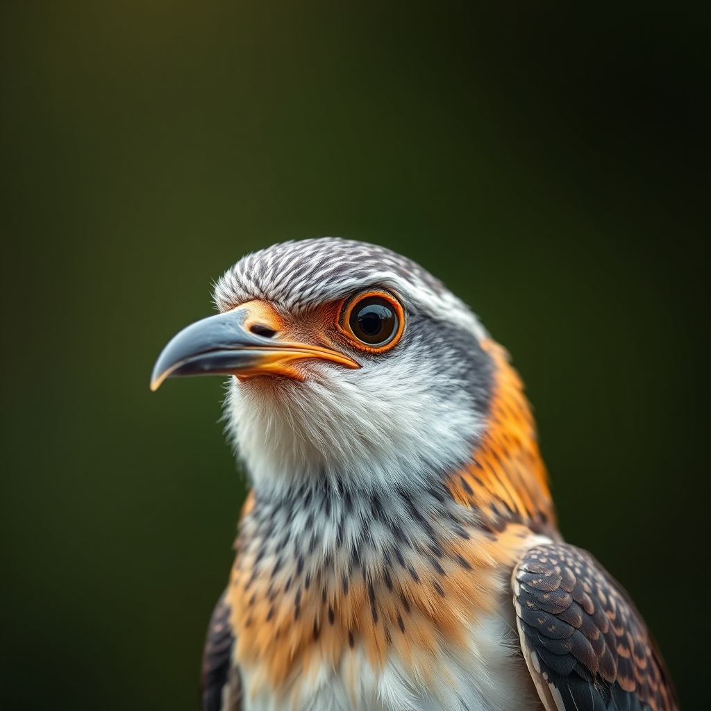 AI generated image by FLUX.1-schnell: A bird with a human face