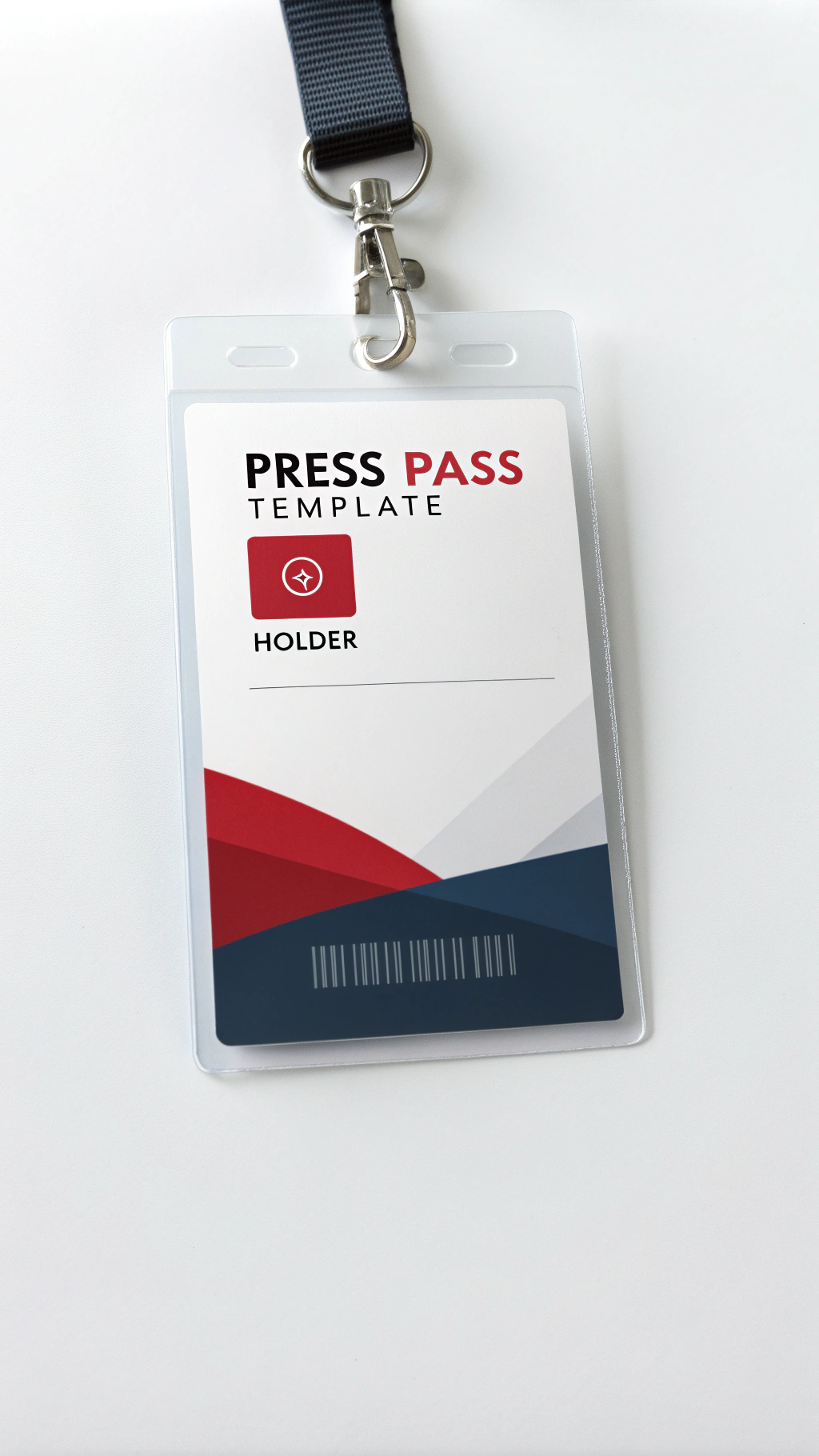 AI generated image by Red Panda AI: press pass template
