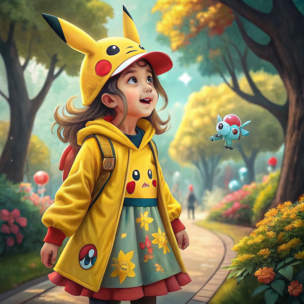 AI generated image by Red Panda AI: pokemon girl