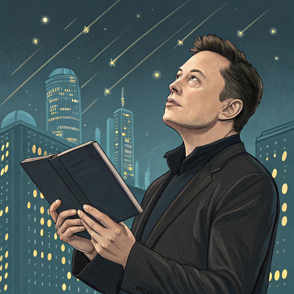 AI generated image by Red Panda AI: Una miniatura llamativa que hable de un secreto de elon musk
