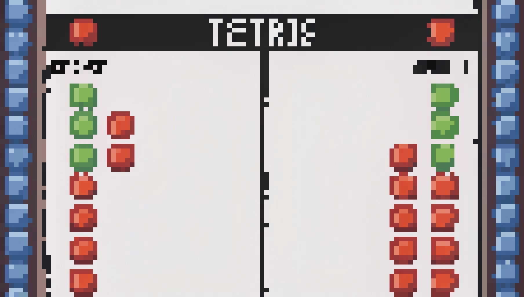 AI generated image by Red Panda AI: TETRIS GAME UI