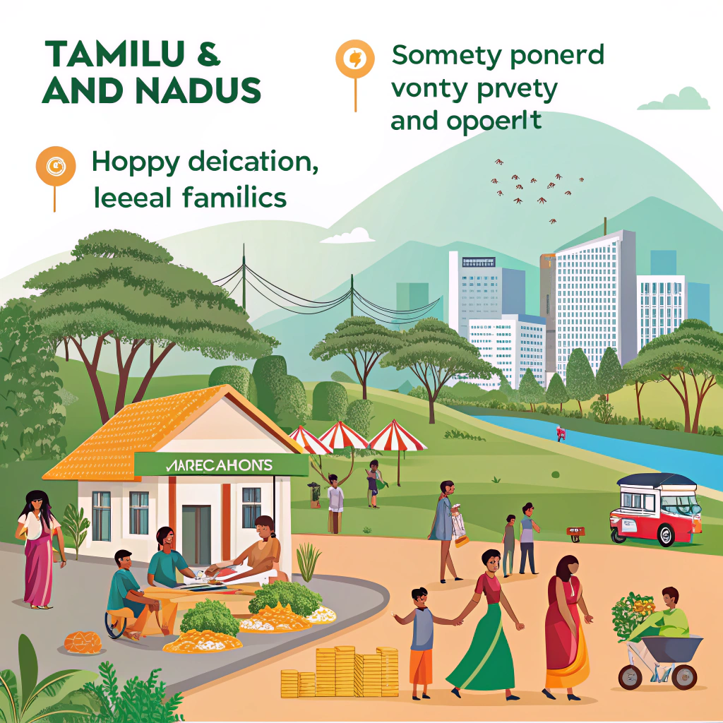 AI generated image by Red Panda AI: NO POVERTY IN TAMILNADU
