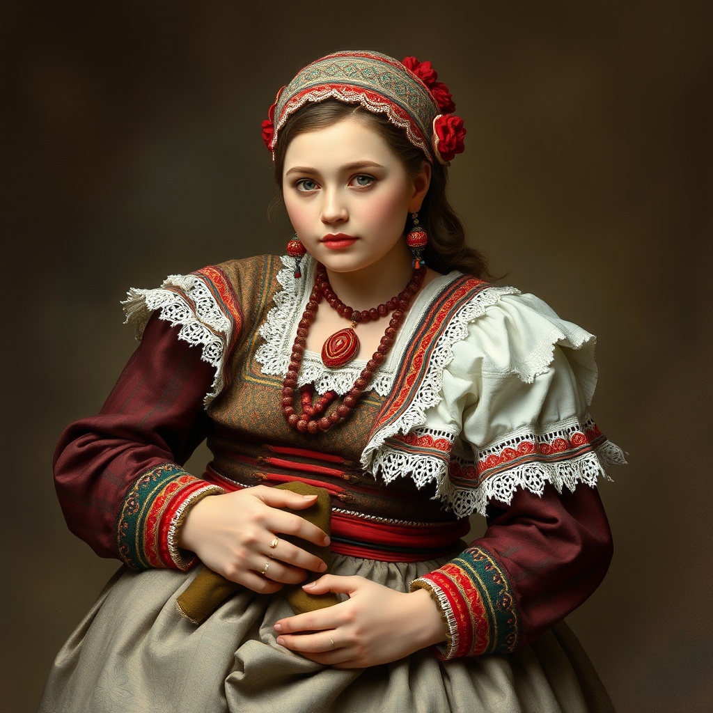 AI generated image by FLUX.1-schnell: персонаж русской народной сказки илья муромец