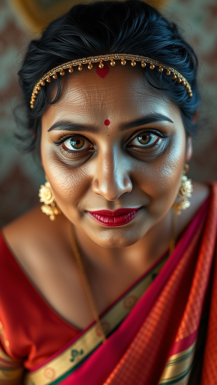 AI generated image by FLUX.1-schnell: Foto RAW, photorealistic, photography, full body shot, master shot, perfect eyes, goddess like beauty, perfect thick chubby mallu Desi aunty bhabhi, Wearing a Stanapatta, a chest-band.Saree model, model Photography, Indian saree shoot, Indian traditional wear advertising photography, traditional wear brand shoot, face of Indian actress Sonakshi Sinha, masterpiece, realistic, realism, incredible details,  pleasure, photorealism, detailed skin, skin pores, high contrast, photorealistic Artstation 8k HD digital art trend of high definition and detailed realistic skin texture, ultra detail, realistic skin texture, armature, best quality, ultra high definition, (photorealistic:1.4),, high resolution, detail, raw photo, Re sharp, by Lee Jefferies Nikon D850 Film Stock Photo 4 Kodak Portra 400 Camera F1.6 Lens Rich Color Ultra Real Realistic Realistic Textures Dramatic Lighting Unreal Engine Trending at Art Station Cinestill 800,(pele altamente detalhada: 1.2), 8k UHD, DSLR, soft-lighting, alta qualidade, grain of film, Fujifilm XT3,she didn't like to wear blouse or bra, she  happy to wear only saree, she hates blouse or bra, detailed hairy armpits,