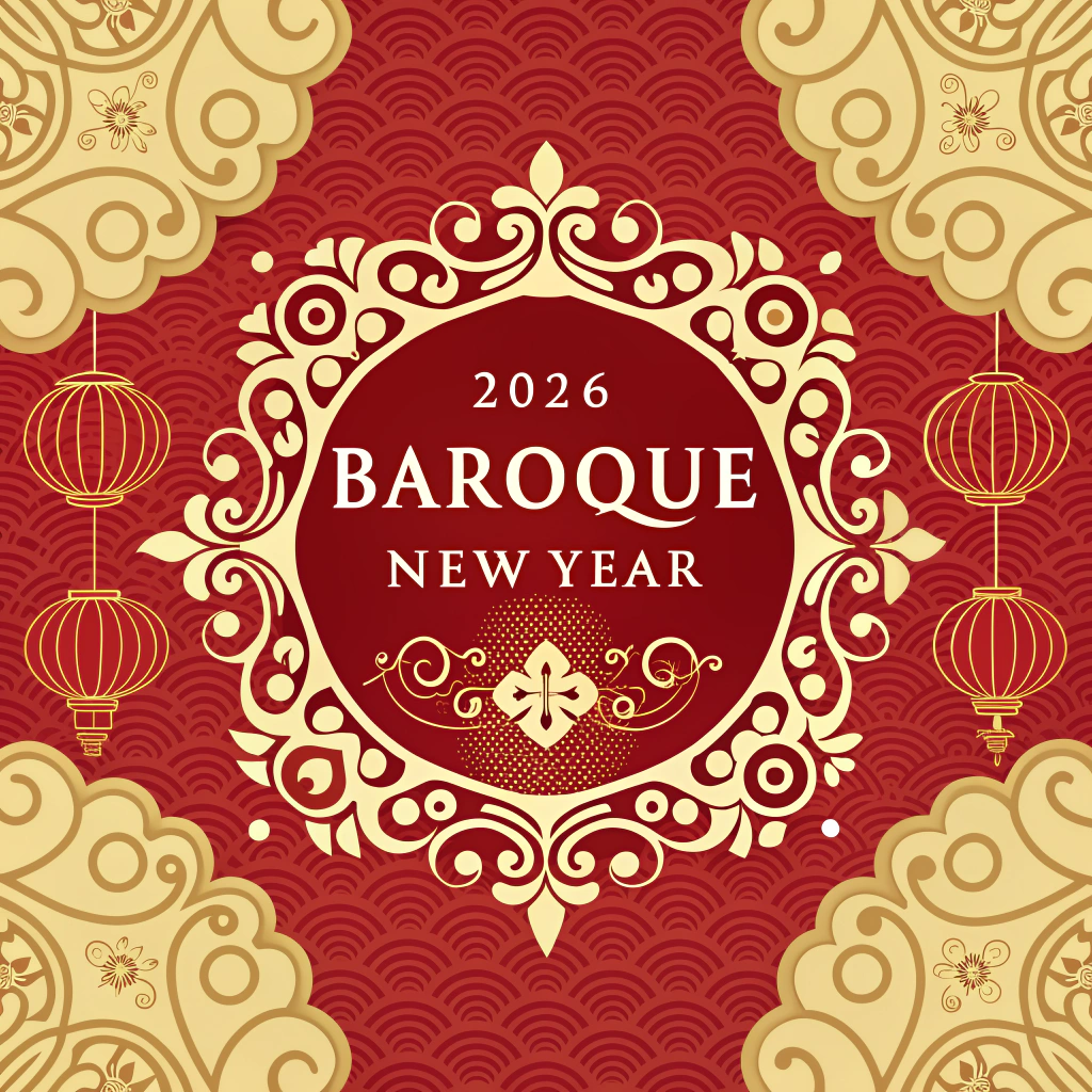 AI generated image by Red Panda AI: 2026年巴洛克賀年海報