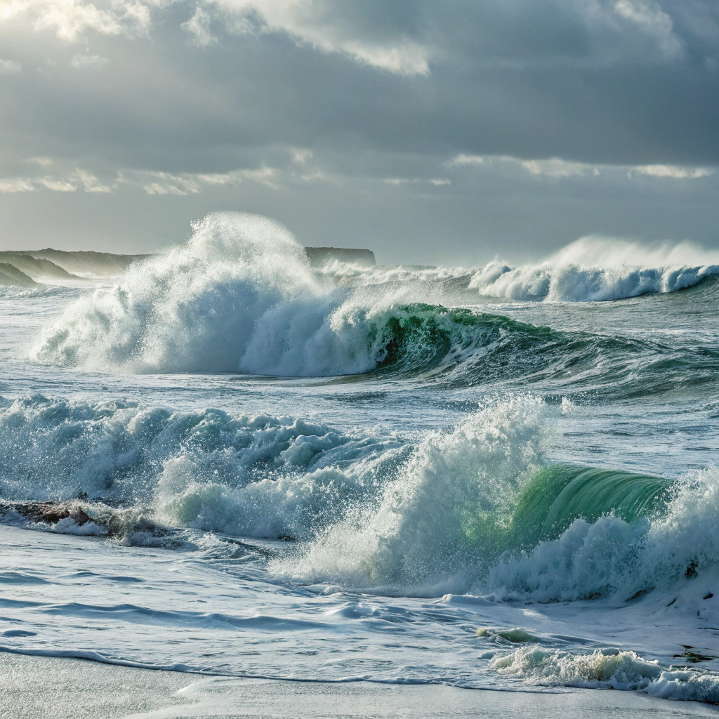 AI generated image by Red Panda AI: Olas de mar