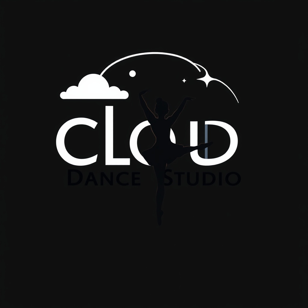 AI generated image by FLUX.1-schnell: Design a logo for the dance studio 'Cloud Dance Studio'
