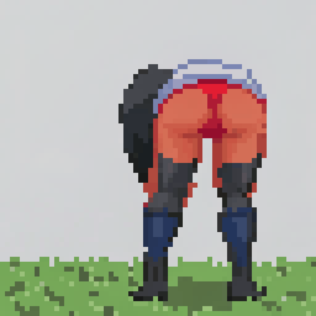 AI generated image by Red Panda AI: Rhea ripley bent over in a thong from behind