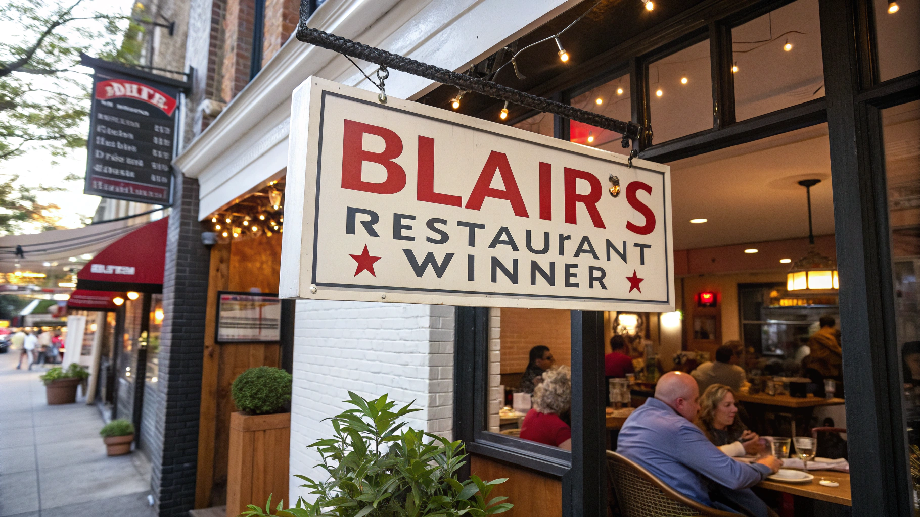 AI generated image by Red Panda AI: "Blair's Favorite Restaurant Winner"