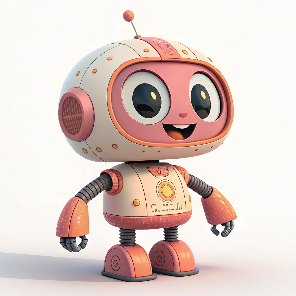 AI generated image by Red Panda AI: generate an image of a friendly ai robot - the robot should not appear too androgenised or digitised and should instead be closer in style to an animated, friendly, approachable robot similar in style do Pixar or Disney robots