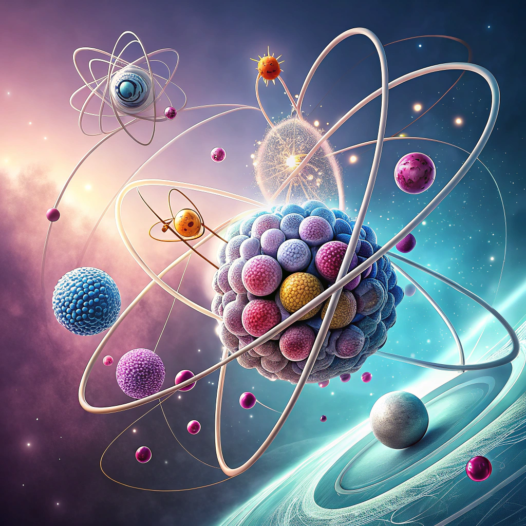 AI generated image by Red Panda AI: Una imatge asombrosa sobre els atoms