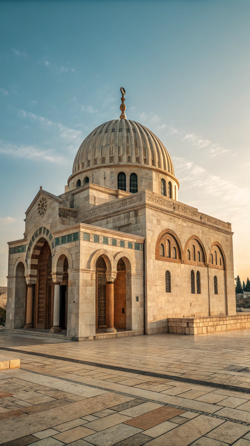 AI generated image by Red Panda AI: The Pantheon of Bethlehem was built on land that belonged to the Hospital of Bethlehem, used to care for the sick and marginalized.