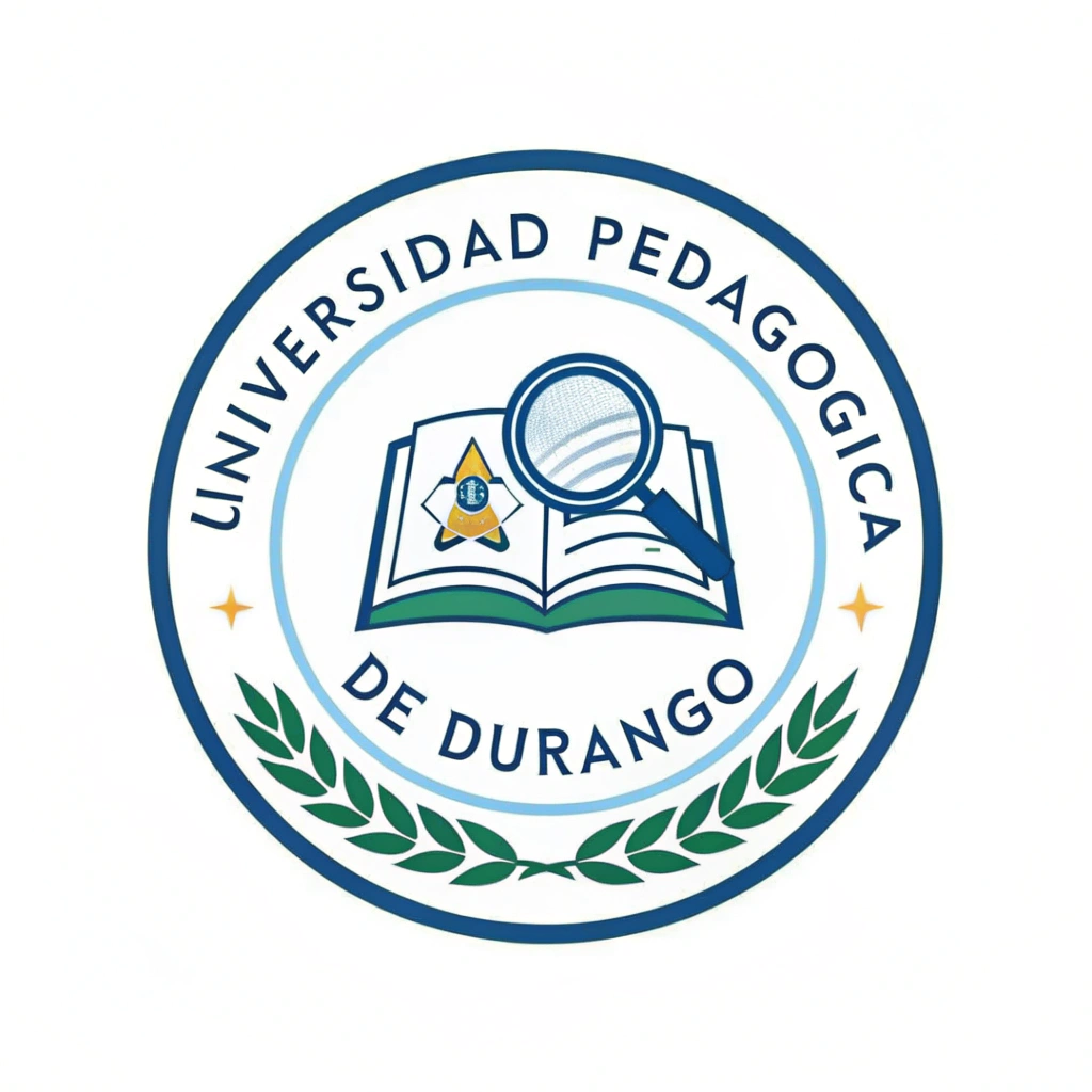 AI generated image by Red Panda AI: el logotipo de la universidad pedagógica de durango, con la materia de análisis curricular