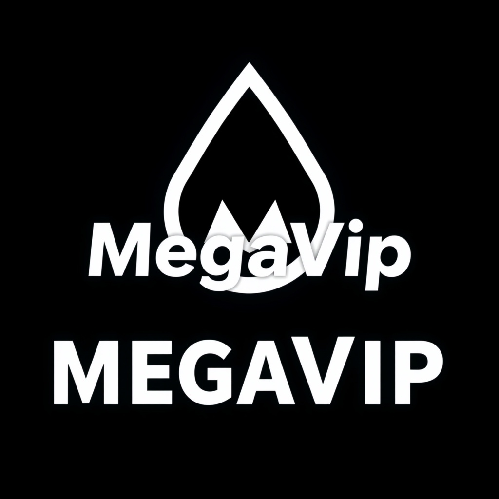 AI generated image by FLUX.1-schnell: "MegaVip" simple image for a rank  transparent background

  